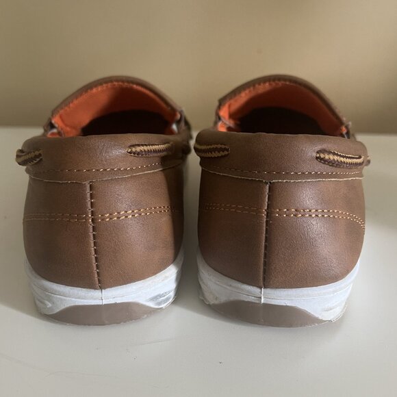 Cognac Brown Cherry Popo Boy's Loafers - Size 1 - Picture 3 of 6